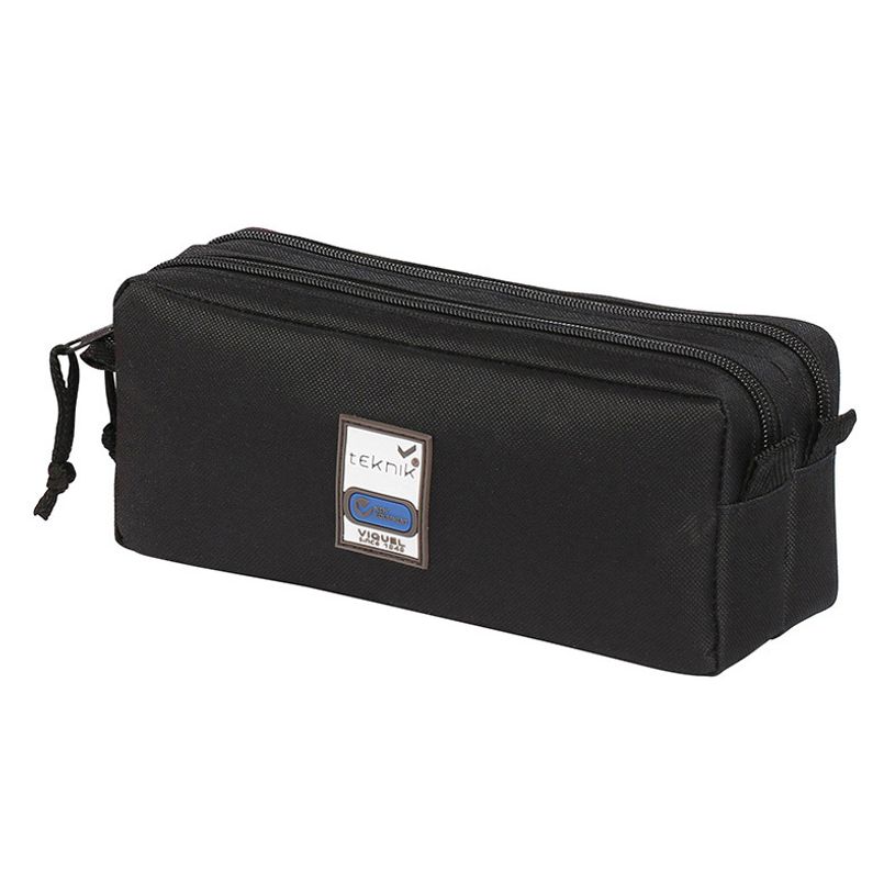 3135258773486-Trousse rectangulaire Teknik Double - 2 compartiments - 3 coloris disponibles - Viquel-P_877348_4-3