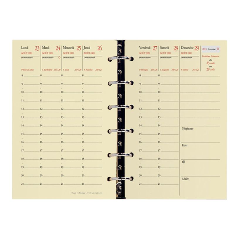 3371010119172-Quo Vadis - Recharge Organiseur - 2026-2027 - Timer 14 Prestige - Semainier Planning - Français - 16 mois de septemb-P_937004_3-3