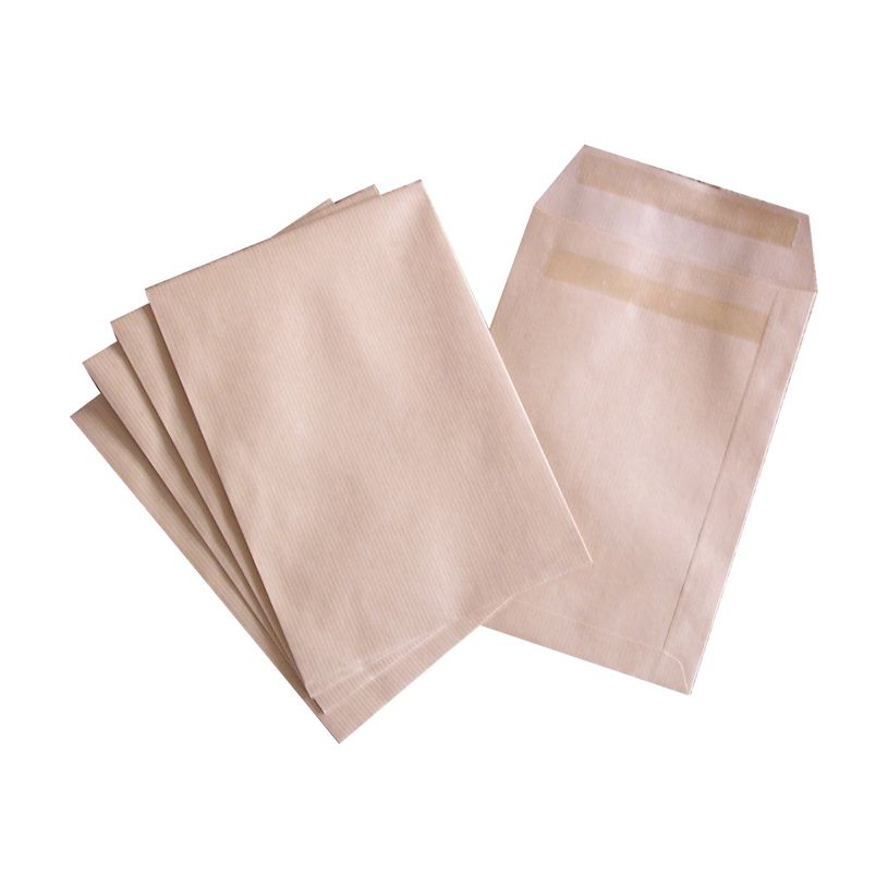 3240180917140-La Couronne - 500 Enveloppes C5 162 x 229 mm - 90 gr - sans fenêtre - kraft - autocollante-P_94140664_3-1