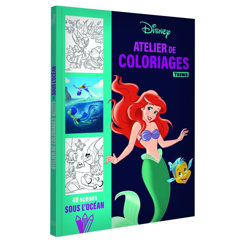 9782017084310-DISNEY TEENS - Atelier de coloriages - Sous l'océan--0