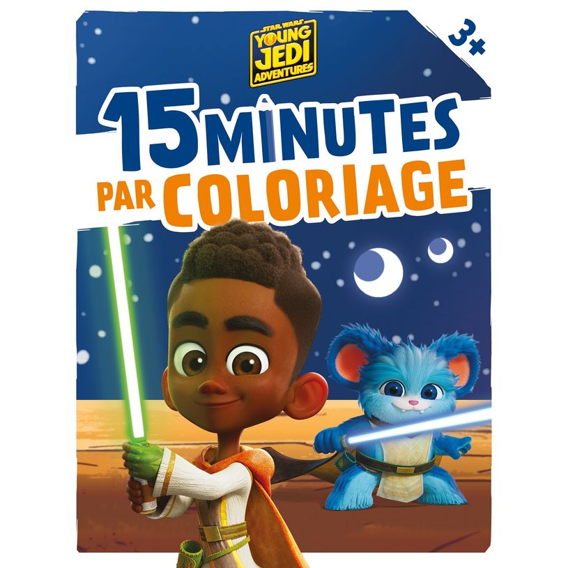 9782017084341-LES AVENTURES DES PETITS JEDI - 15 Minutes par Coloriage (dès 3 ans) - STAR WARS--0