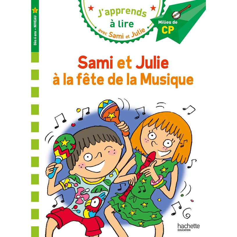 9782017123002-Sami et Julie CP niveau 2 La fête de la musique--0