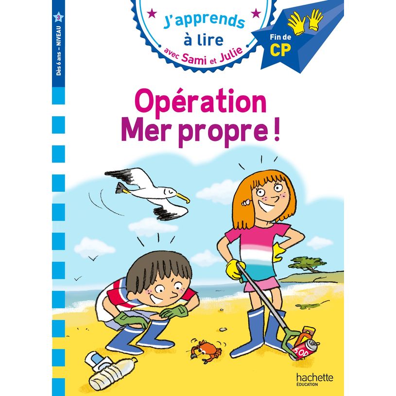 9782017151425-Sami et Julie CP Niveau 3 Opération mer propre !--0