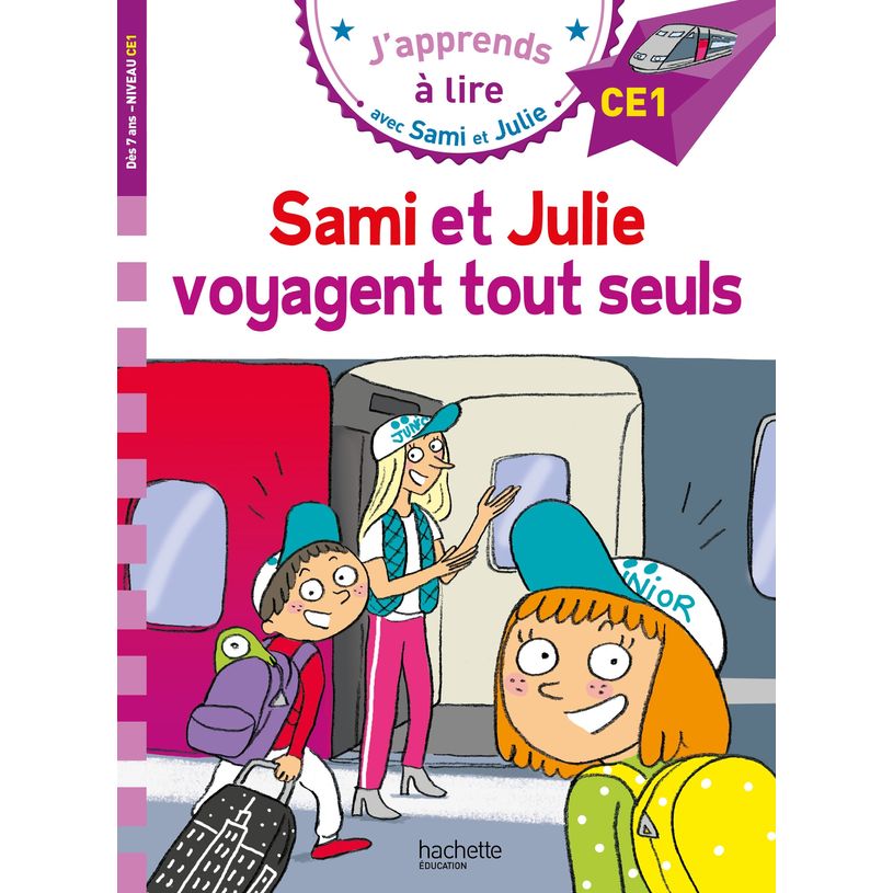 9782017185741-Sami et Julie voyagent tout seuls - J'apprends à lire avec Sami et Julie - CE1 - par Bonté Therese, Massonaud Emmanuelle--0