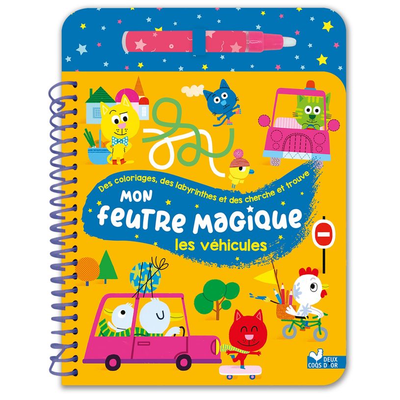 9782017203896-Mon feutre magique les véhicules - avec feutre à réservoir d'eau--0