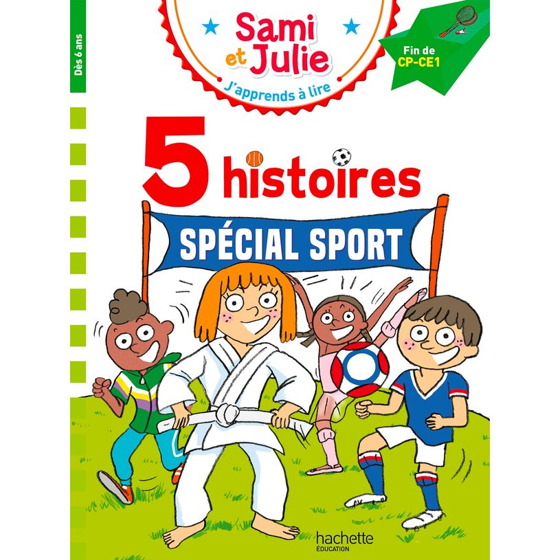 9782017261209-5 histoires Spécial sport - J'apprends à lire avec Sami et Julie - CP/CE1 - livre d'images--0