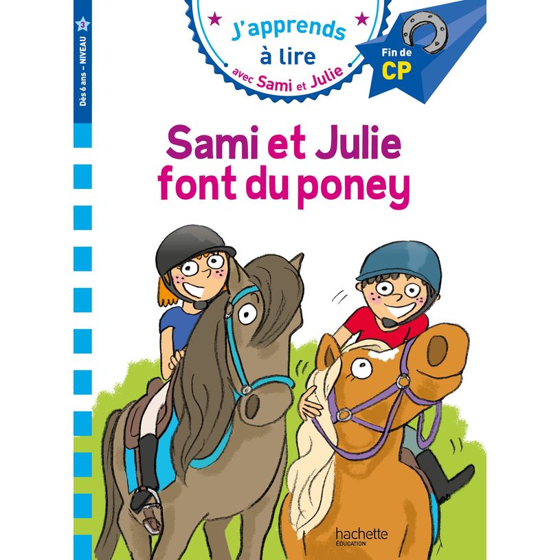 9782017267195-Sami et Julie CP niveau 3 Sami et Julie font du poney--0