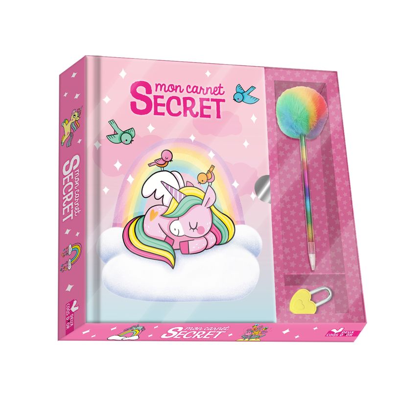 9782017286677-Mon carnet secret bébés licornes - coffret--0