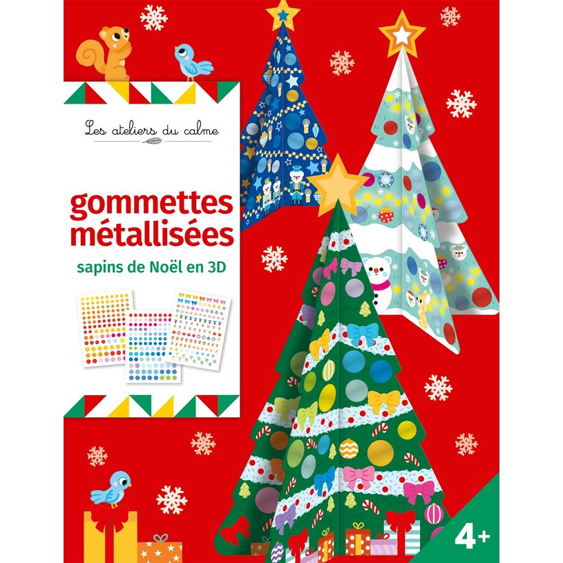9782017296515-Sapins de Noël 3D à décorer - pochette avec accessoires--0