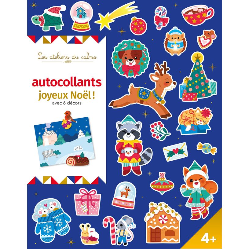 9782017296546-Autocollants Joyeux Noël ! avec 6 décors - pochette avec accessoires--0