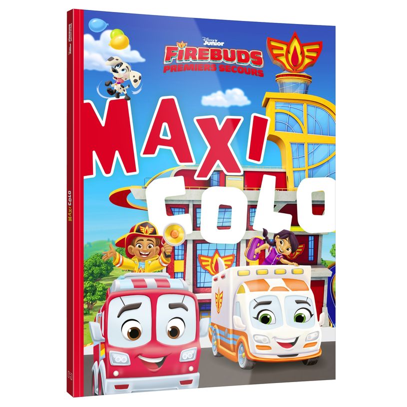 9782017868156-FIREBUDS : PREMIERS SECOURS - Maxi Colo - Disney Junior--0