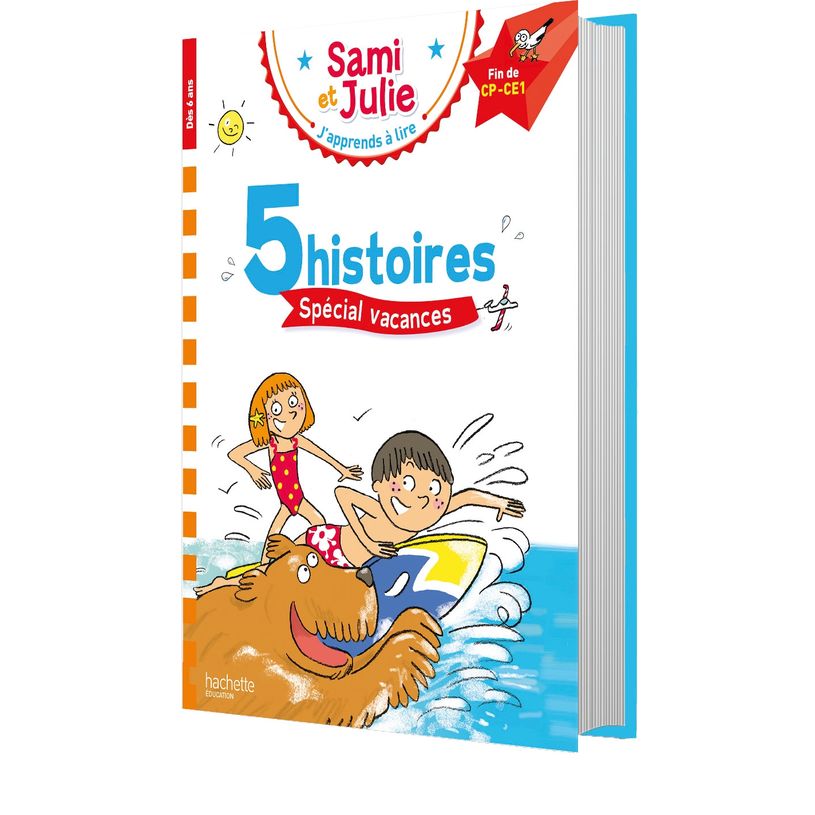 9782017877394-5 histoires spécial vacances - Sami et Julie - CP/CE1 - par Bonté Thérèse, Massonaud Emmanuelle - l--0