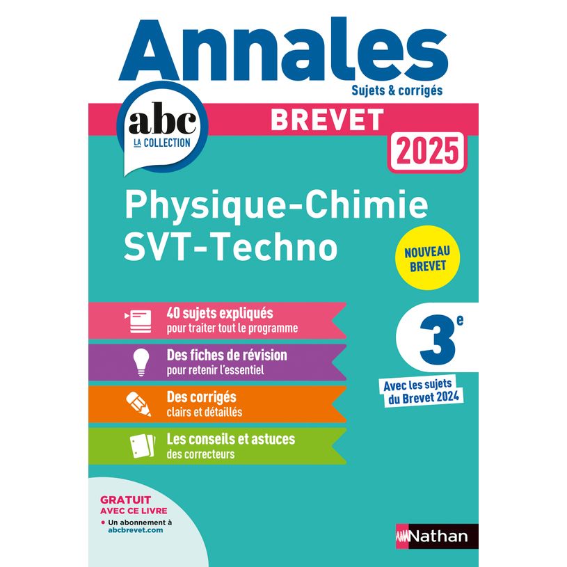 9782095035693-Annales ABC du Brevet - Physique-Chimie - SVT - Technologie 3e - Sujets et corrigés + fiches de révis--0