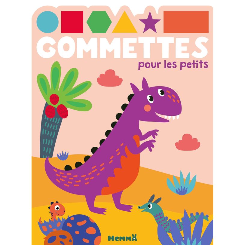 9782508053535-Gommettes pour les petits - Dinos - Livre de gommettes - Dès 3 ans--0