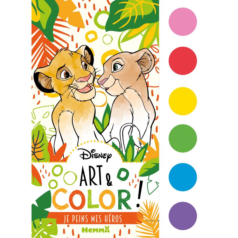 9782508055263-Disney - Art & Color - Je peins mes héros - Coloriage à la peinture - Dès 6 ans--0