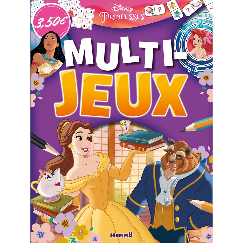 9782508055621-Disney Princesses Multi-jeux Livre d'activités Dès 5 ans--0