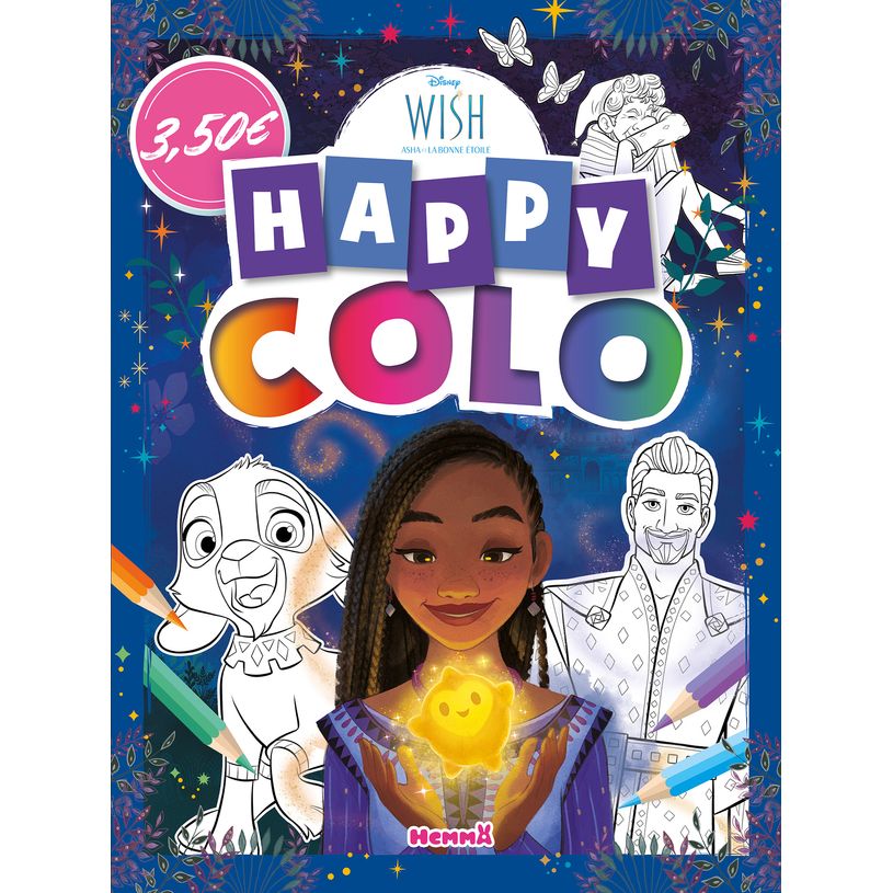 9782508056635-Disney Wish Happy Colo Livre de coloriage Dès 5 ans--0