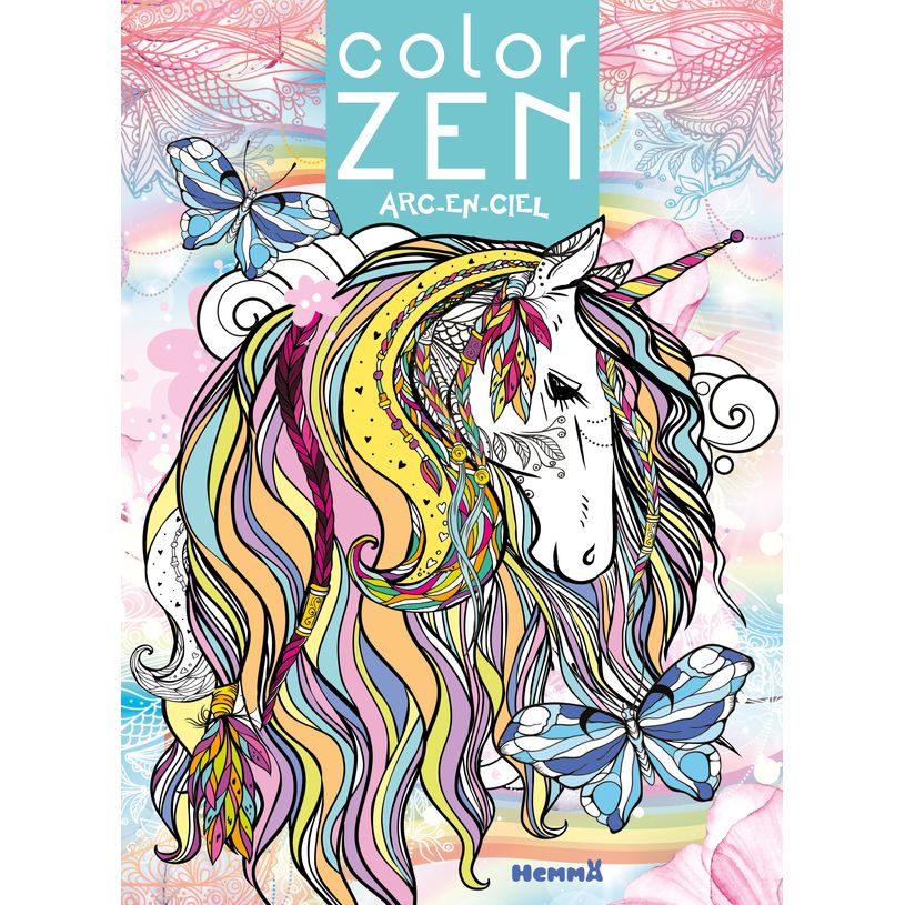 9782508057120-Color zen - Arc-en-ciel (Licorne) - Livre de coloriage détente - Dès 7 ans--0