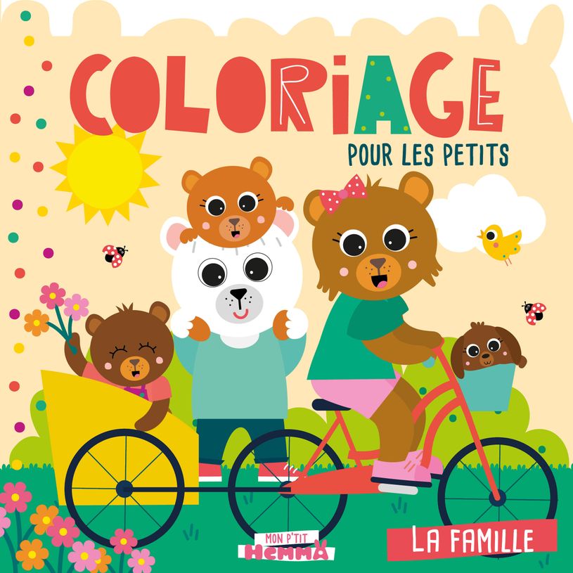 9782508057359-Mon P'tit Hemma - Coloriage pour les petits - La famille - Album de coloriage - Dès 3 ans--0