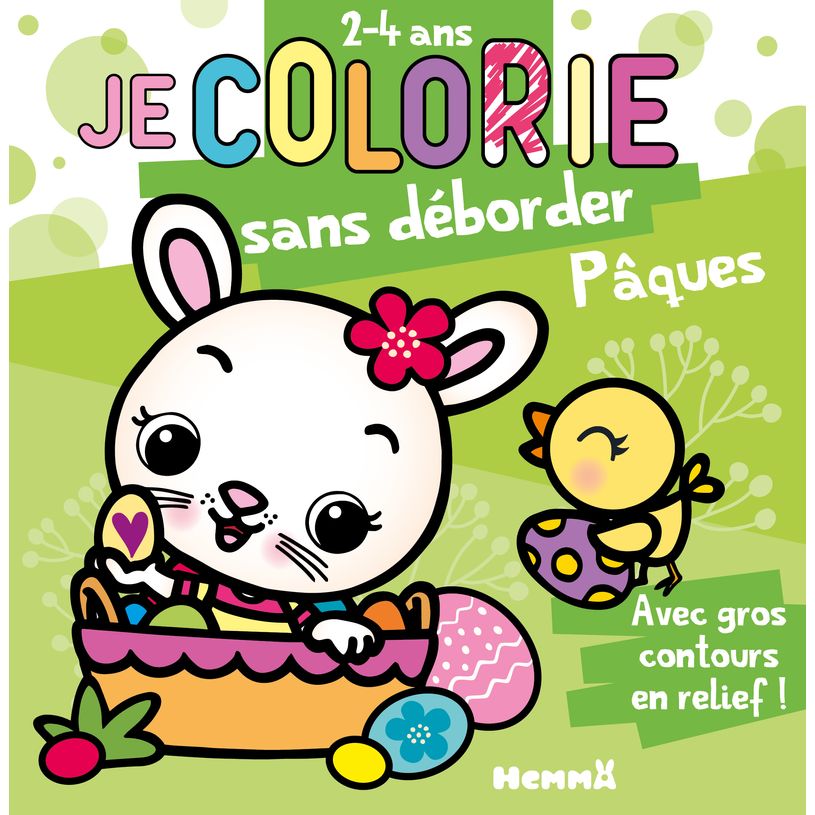 9782508057489-Je colorie sans déborder (2-4 ans) - Pâques - Bloc de coloriages aux contours épais pailletés et en rel--0
