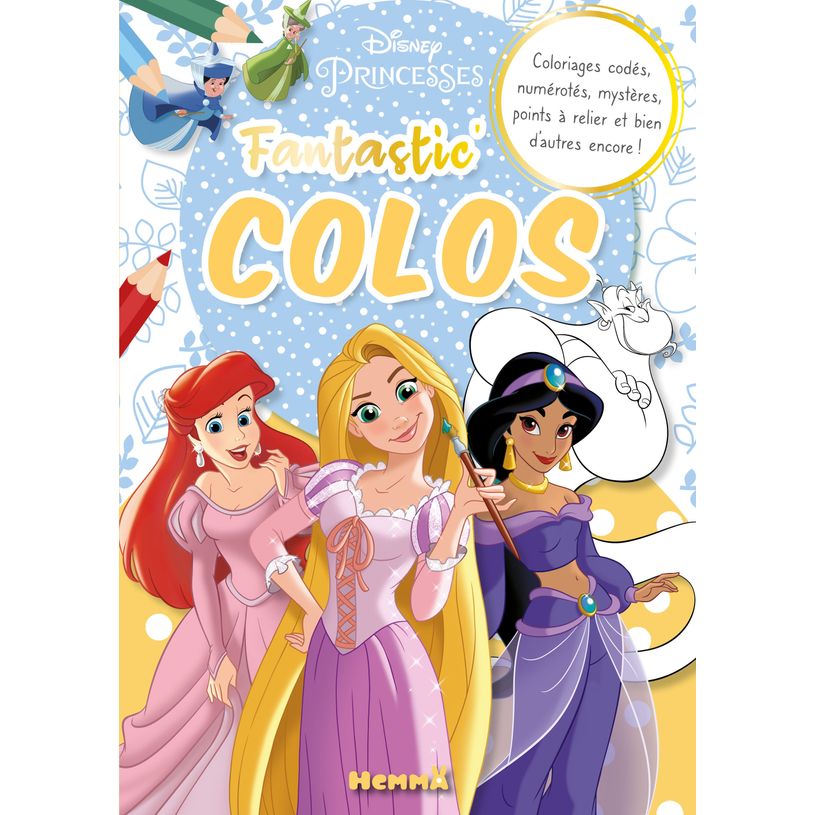 9782508057960-Disney Princesses - Fantastic' colos - Gros livre de coloriage - Dès 5 ans--0
