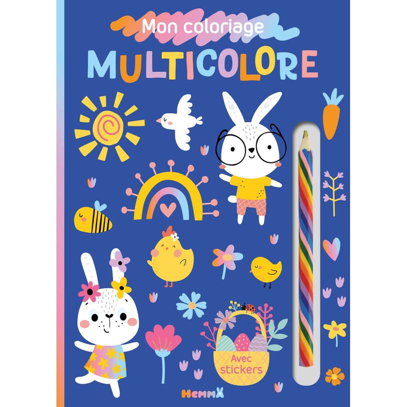 9782508060281-Mon coloriage multicolore - Pâques - Coloriage avec crayon multicolore - Dès 3 ans	--0