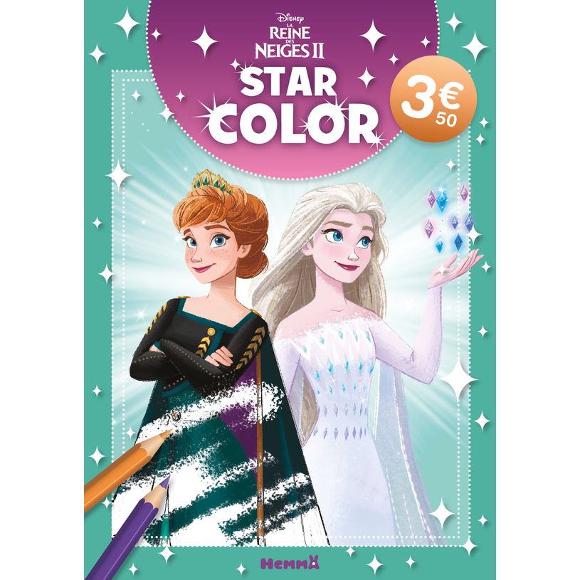 9782508060502-Disney La Reine des Neiges 2 - Star Color - Livre coloriage - Livre coloriage 4 ans - Livre coloriage Disney - Livre coloriage La--0