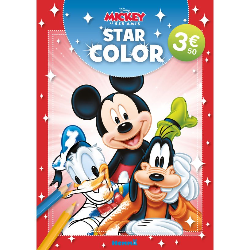 9782508060533-Disney Mickey et ses amis - Star Color - Livre coloriage - Livre coloriage 4 ans - Livre coloriage Disney - Livre--0