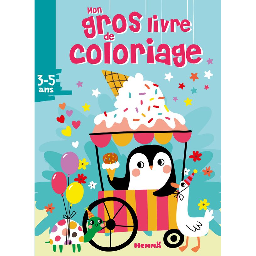 9782508060847-Mon gros livre de coloriage - Pingouin glacier - 192 pages de coloriages - 3 ans--0