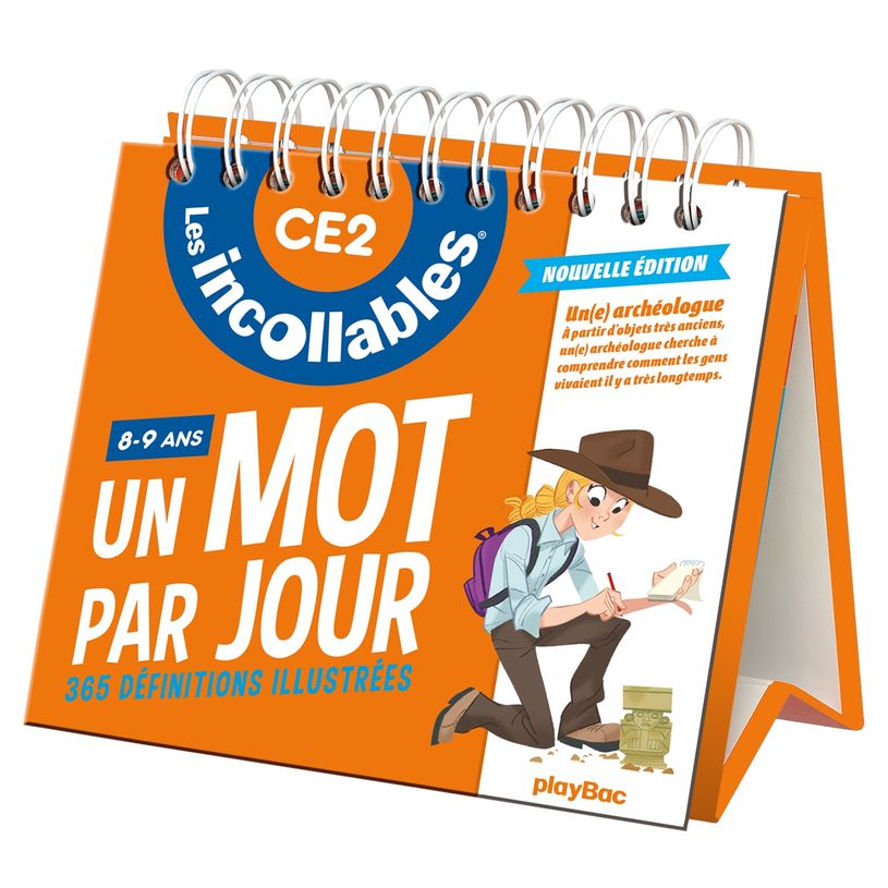 9782809674361-Les incollables - Un mot par jour - CE2 8/9 ans - Édition 2021--0