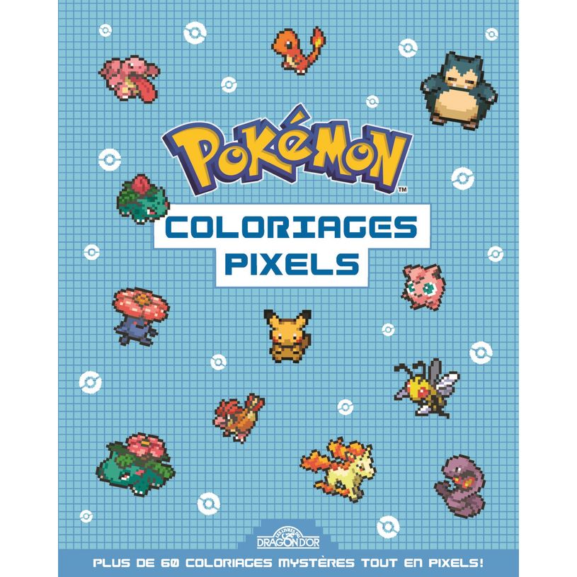 9782821216358-Pokémon Coloriages Pixels Cahier avec plus de 60 coloriages pixels Dès 5 ans--0