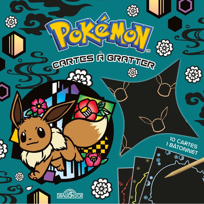 9782821217041-Pokémon Cartes à gratter Wagara Pochette avec 10 cartes à gratter et un bâtonnet Dès 6 ans--0