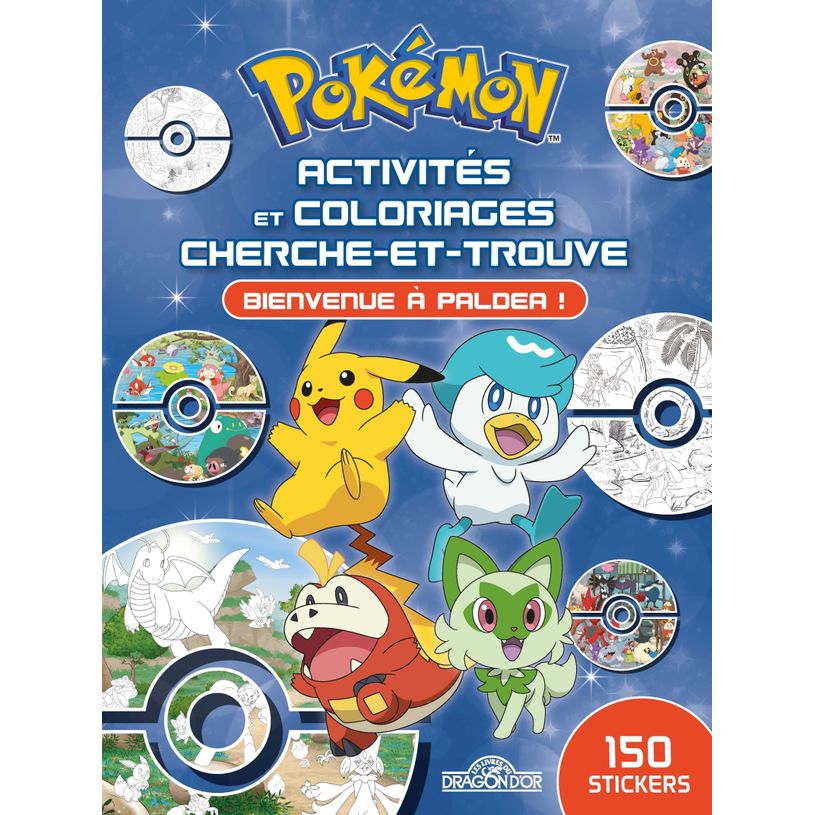 9782821217065-Pokémon - Activités et coloriages cherche-et-trouve Bienvenue à Paldea Livre d'activités et de coloriages avec des st--0