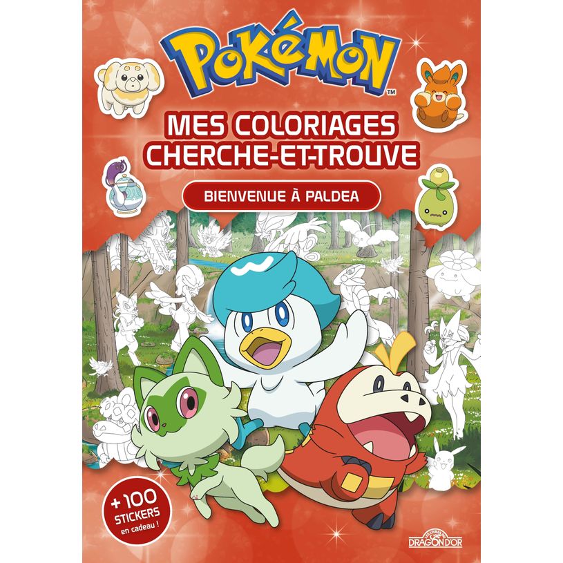 9782821217072-Pokémon Mes coloriages cherche-et-trouve À la découverte de Paldea Avec des stickers Dès 5 ans--0