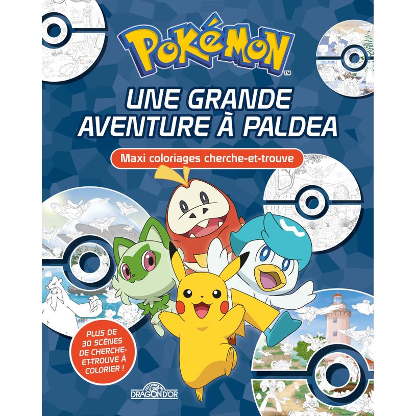 9782821217324-Pokémon Maxi coloriages cherche-et-trouve Une grande aventure à Paldea Dès 5 ans--0