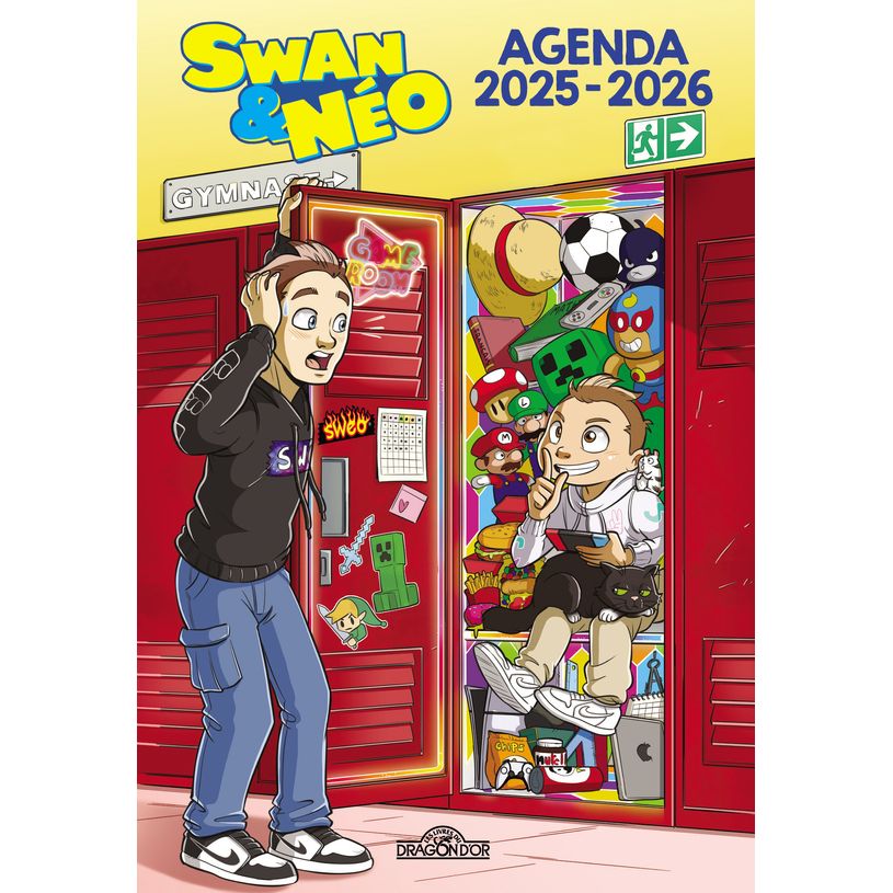 9782821218697-Swan & Néo Agenda Avec des stickers, des illustrations et des gags Dès 7 ans--0