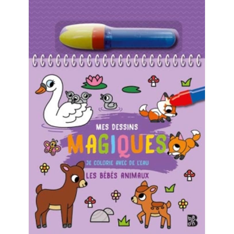 9789403236179-Je colorie avec de l'eau - Les bébés animaux--0