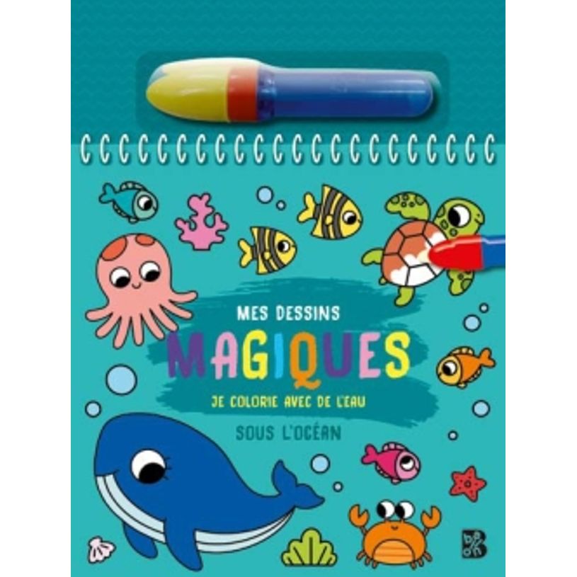9789403236186-Je colorie avec de l'eau - Sous l'océan--0