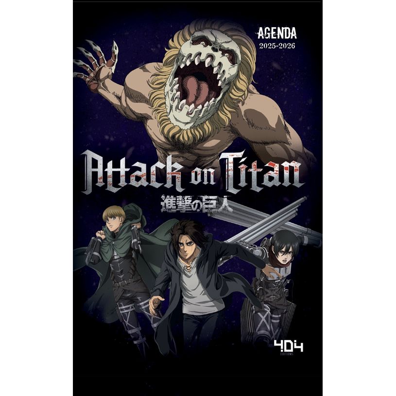 9791032409626-Agenda Attack on Titan Agenda manga et anime Rentrée scolaire Agenda rentrée scolaire --0