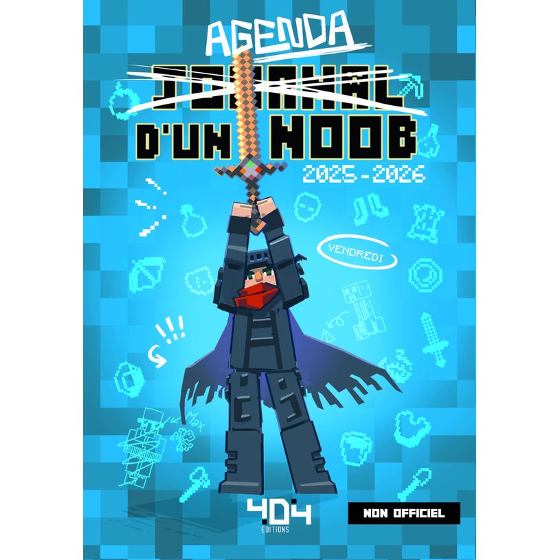 9791032409909-Agenda Journal d'un Noob Agenda fanfiction Minecraft Agenda jeu vidéo Rentrée scolaire --0