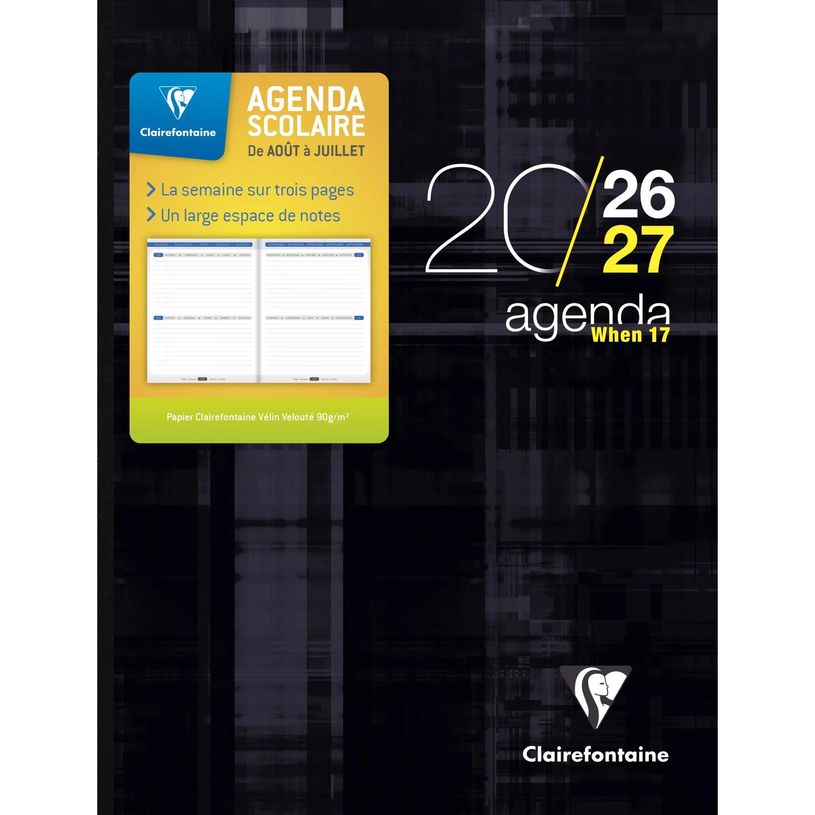 3329680989908-Agenda When - 1 semaine sur 3 pages - 16 x 22 cm - disponible dans différentes couleurs - Exacompta--1