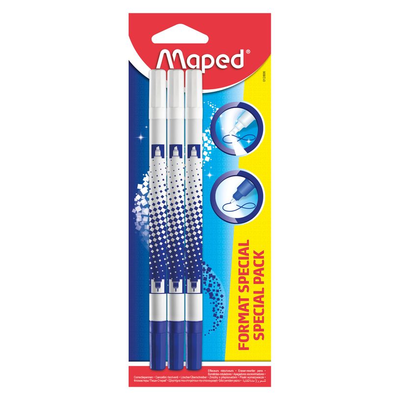3154140120061-Maped - Pack de 6 effaceurs et réécriveurs - pointe biseautée-P_999991102_1-0