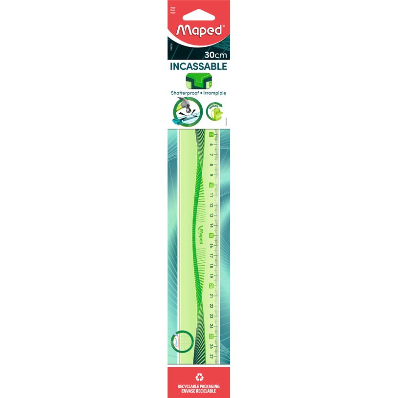 0000002440309-Maped Incassable - Règle plastique 30 cm - incassable - disponible dans différentes coul-P_999991124_2-1
