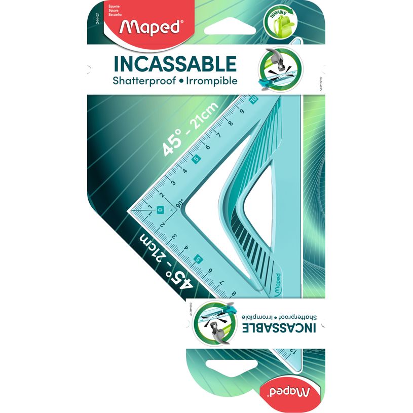 3154142444219-Maped Incassable - Équerre plastique 21 cm - 45°-P_999991128_1-0
