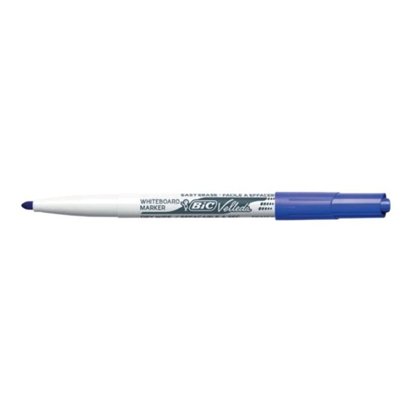3086121741067-BIC VELLEDA 1741 - Pack de 12 marqueurs effaçables - pointe ogive - bleu-P_999991513_2-0