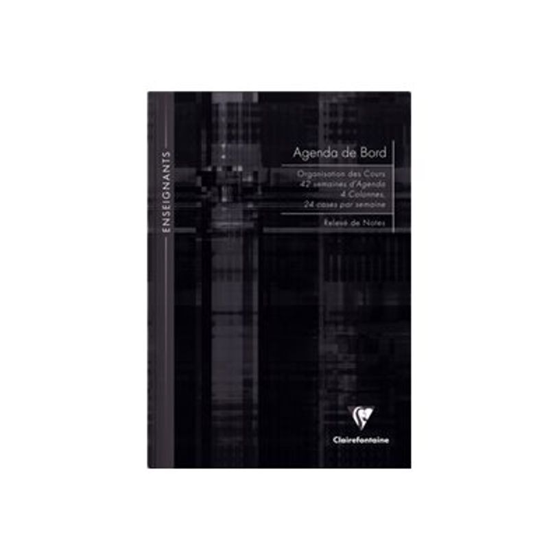 3329680905908-Clairefontaine - Agenda de bord enseignant rigide - A4 - 144 pages - disponible dans diff