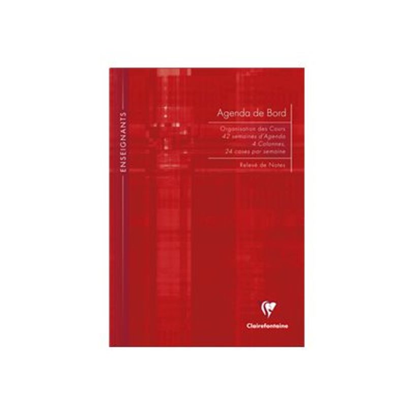 3329680905908-Clairefontaine - Agenda de bord enseignant rigide - A4 - 144 pages - disponible dans diff