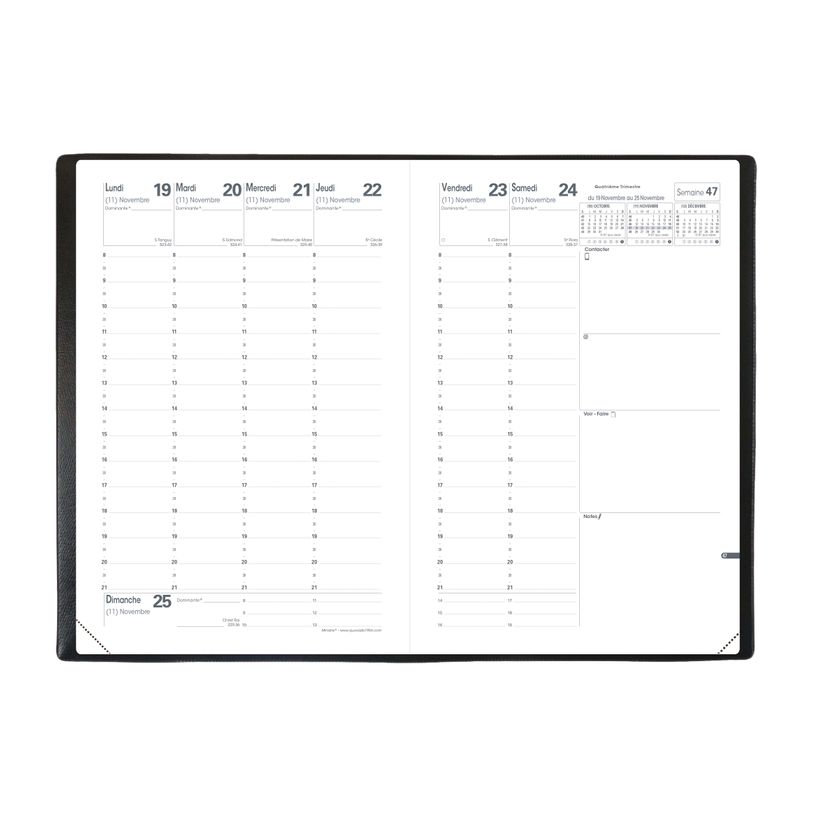 3371010182176-Agenda Impala Ministre avec répertoire - 1 semaine sur 2 pages - 16 x 24 cm - disponible dans dif-P_999991694_5-3