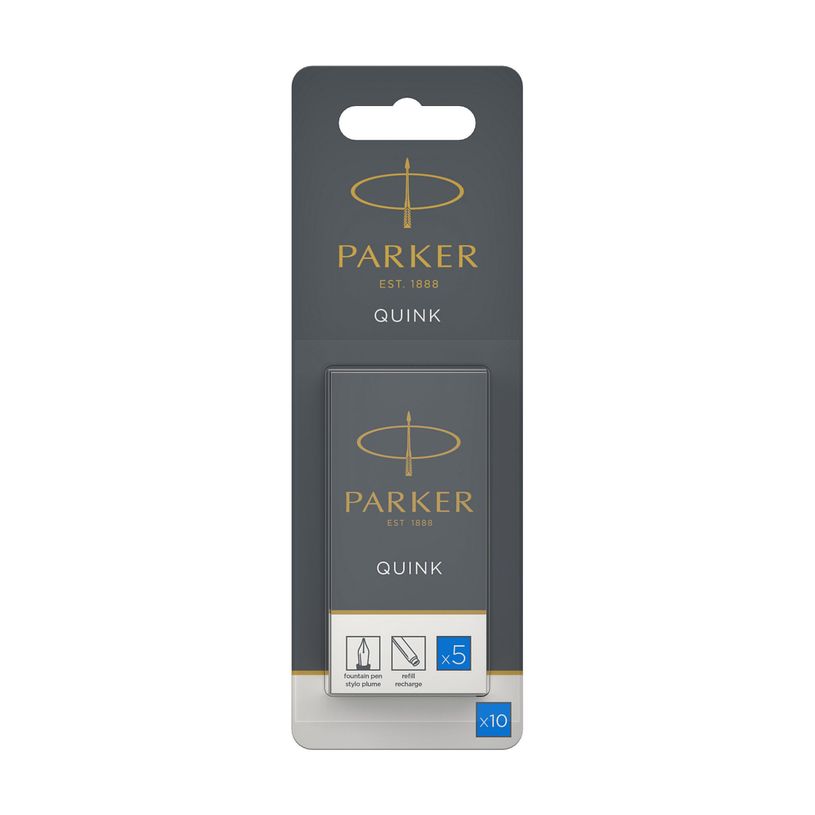 303581522429-Parker - 10 cartouches d'encre pour stylo plume - bleu-P_99999465_2-0