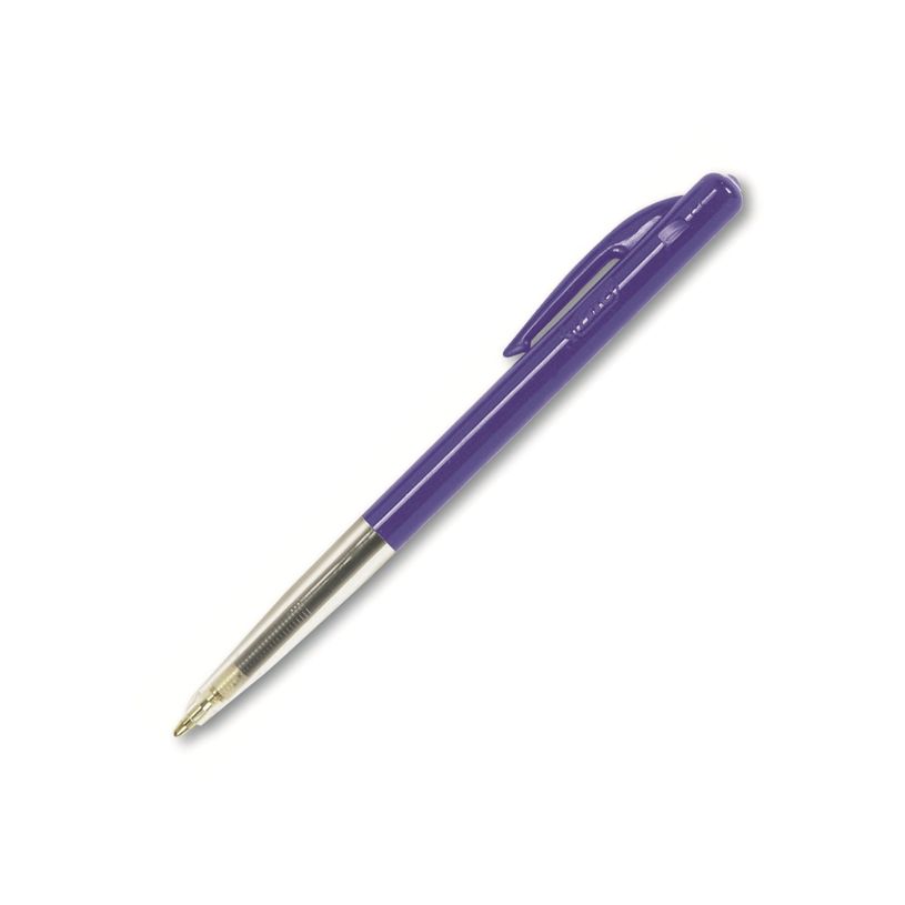3086121901218-BIC M10 Clic - 50 Stylos à bille - bleu - 1 mm - rétractable--1